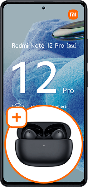 Xiaomi Redmi Note 12 Pro 5G Midnight Black + Xiaomi Redmi Buds 4 Pro Midnight Black