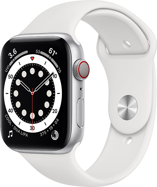 Apple Watch Series 6 Cellular 44mm Silber
